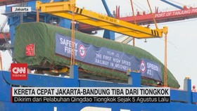 VIDEO: Kereta Cepat Jakarta-Bandung Tiba Dari Tiongkok