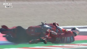 VIDEO: Bagnaia Kecelakaan di FP2 MotoGP San Marino