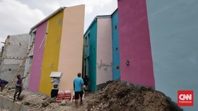 FOTO: Warna-warni Revitalisasi Kampung Gembira Gembrong