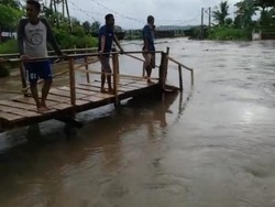 Jembatan Gantung Putus di Polewali Bone Diperbaiki JK, Rampung Desember