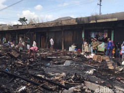 Damkar Sebut Kebakaran Pasar Lettu Bakri Kasus Terbesar di Sukabumi