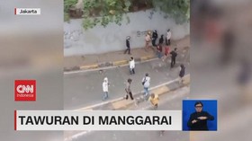 VIDEO: Tawuran di Manggarai