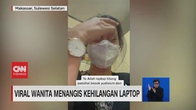 VIDEO: Viral Wanita Menangis Kehilangan Laptop