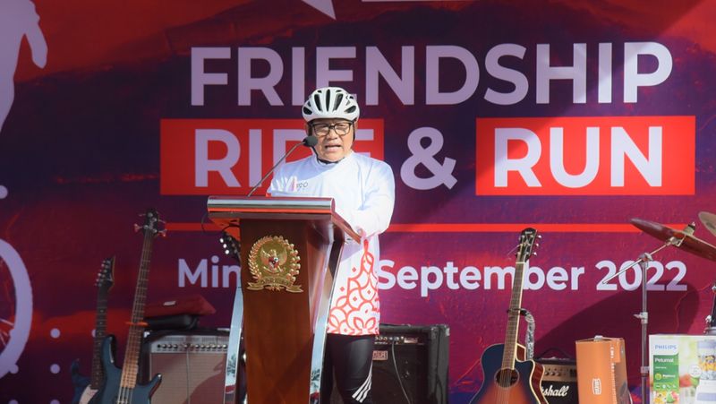 DPR RI menyelenggarakan acara 'P20 Friendship Ride & Run' dalam rangka menyambut pelaksanaan Parliamentary 20 (P20)