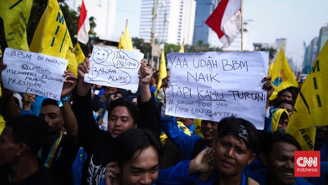 Kata kunci 'demo' merangkak naik ketika aksi demo menolak kenaikan harga BBM.