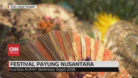 VIDEO: Festival Payung Nusantara di Pura Mangkunegaran Solo
