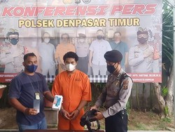 Curi HP di Toko, Pengangguran di Denpasar Ditangkap Polisi