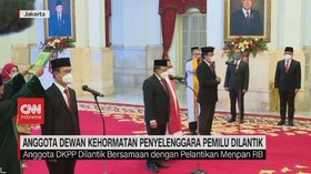 VIDEO: Anggota Dewan Kehormatan Penyelenggara Pemilu Dilantik