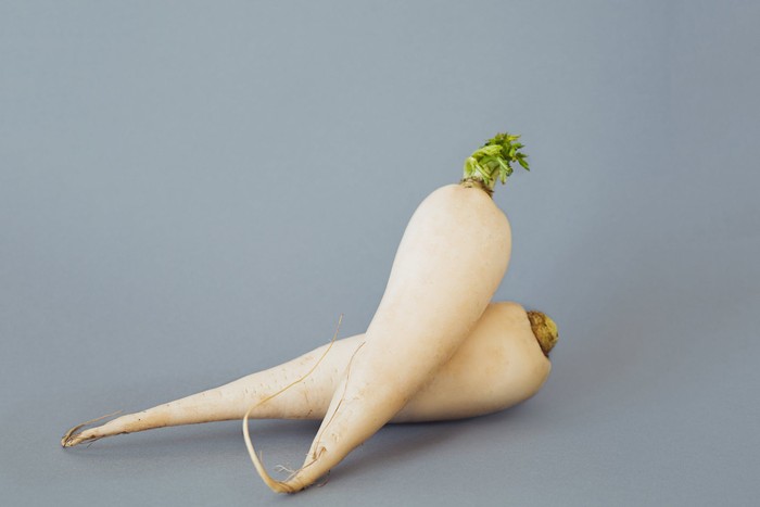 Daikon atau lobak putih/Foto: pexels.com/Anna Nekrashevich