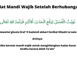 Doa Mandi Wajib Setelah Berhubungan Intim yang Perlu Dihapal