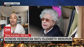VIDEO: Respon Warga Inggris Soal Kesehatan Ratu Elizabeth II Menurun