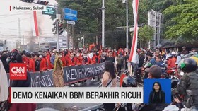 VIDEO: Demo Kenaikan BBM Berakhir Ricuh