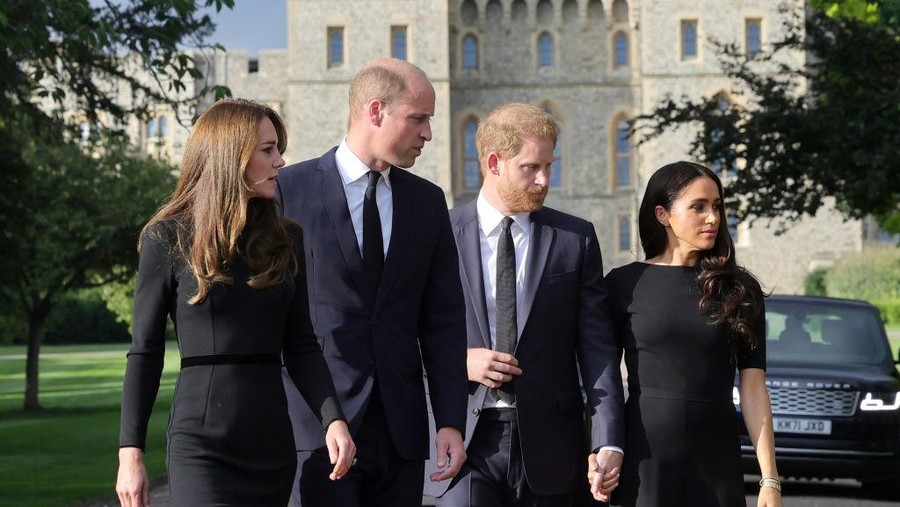 Pangeram William, Kate Middleton, Pangeran Harry, Meghan Markle