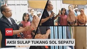VIDEO: Aksi Sulap Tukang Sol Sepatu