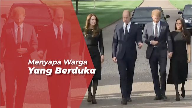 William-Kate Tampil Perdana Bersama Harry-Meghan Usai Kematian Ratu