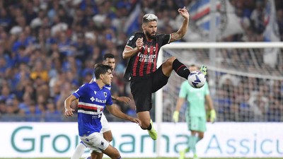 Hasil Akhir Sampdoria vs Milan: Rossoneri Menang dengan 10 Pemain