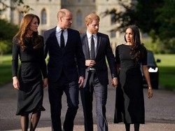 Momen Langka Kebersamaan William-Kate dan Harry-Meghan di Kastil Windsor