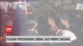 VIDEO: Dugaan Pencemaran Limbah, Bus Pabrik Diadang