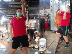 Penjual Babi Panggang Ini Joget Diiringi Pink Venom BLACKPINK Demi Tarik Pembeli