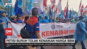 VIDEO: Tolak Kenaikan Harga BBM, Buruh Gelar Long March