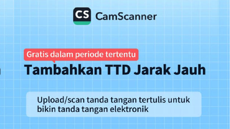 CamScanner terus menggencarkan gerakan bebas ketergantungan terhadap kertas atau go paperless