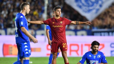 Hasil Liga Italia: Dybala Gemilang, Roma Menang dan Geser Inter Milan