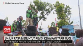 VIDEO: Unjuk Rasa Menuntut Revisi Kenaikan Tarif Ojol