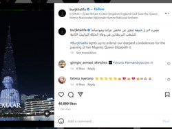 Dubai Turut Berduka, Potret Ratu Elizabeth Terpancar di Burj Khalifa