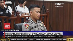 VIDEO: Intimidasi Jurnalis Peliput Sambo, Anggota Polri Disanksi
