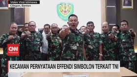 VIDEO: Kecaman Pernyataan Effendi Simbolon Terkait TNI