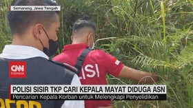 VIDEO: Polisi Sisir TKP Cari Kepala Mayat Diduga ASN