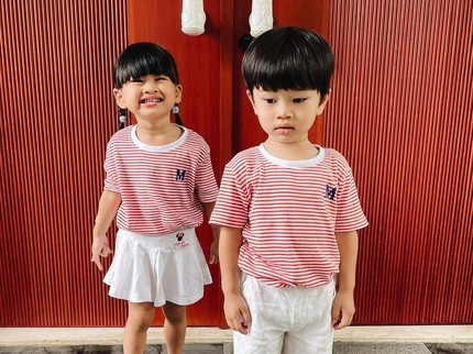 7 Potret Gaya Zayn dan Zunaira Anak Kembar Syahnaz Sadiqah, Bikin Gemas Bun
