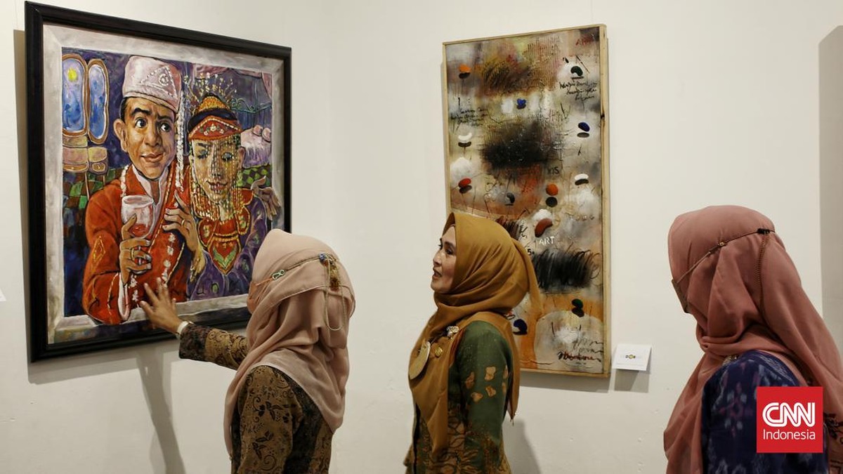 FOTO: Gedorart, Pameran Seni Lukis Seniman Betawi di Depok