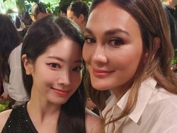 Luna Maya Ketemu Dahyun TWICE di New York Fashion Week, Disebut Mama Muda