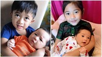 <p>Aliya juga membagikan momen anak-anaknya menggendong adik mereka. "Jiwa dan raguku," tulis Aliya sebagai keterangan fotonya.  (Foto: Instagram/ruby_26)</p>