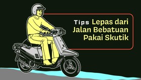 INFOGRAFIS: Tips Lepas dari Jalan Bebatuan Pakai Skutik