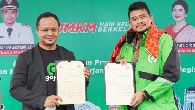 MoU ini juga sebagai bentuk dukungan Pemkot Medan dan Gojek terhadap pelaku UMKM untuk melaksanakan program Satu Kelurahan Satu Sentra Kewirausahaan.