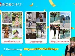 Selamat! Inilah 3 Pemenang #RyanCFWchallenge di Aplikasi IndoChat