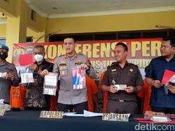 Akali Agen Bank, 4 Pengedar Uang Palsu di Brebes Dibekuk