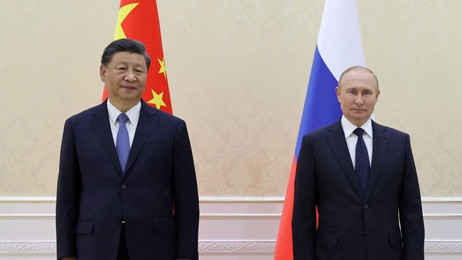 Perdagangan China dengan Rusia mencapai rekor tertinggi senilai 1,28 triliun renminbi (yuan) atau setara dengan Rp2.892 triliun sepanjang 2022.
