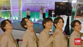 FOTO: Keseruan Foto Bareng BTS x Gojek