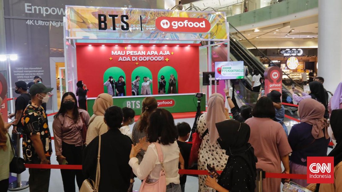 FOTO: Keseruan Foto Bareng BTS x Gojek