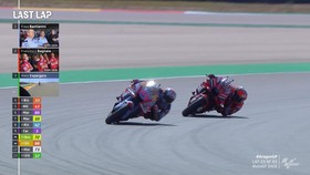 VIDEO: Momen Bastianini Salip Bagnaia di Lap Terakhir MotoGP Aragon