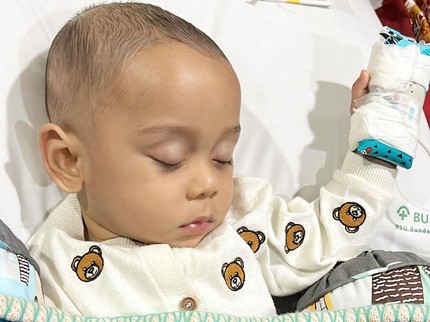 Fatih Anak Lesti dan Billar Operasi Hernia, Netizen: Cepat Sembuh Abang L
