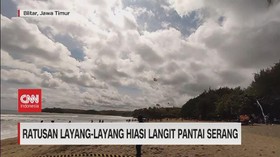VIDEO: Ratusan Layang-layang Hiasi Pantai Serang