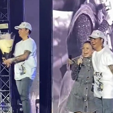 Dituding Selingkuh, 7 Momen Romantis Reza Arap Kasih Bunga ke Rossa Disorot