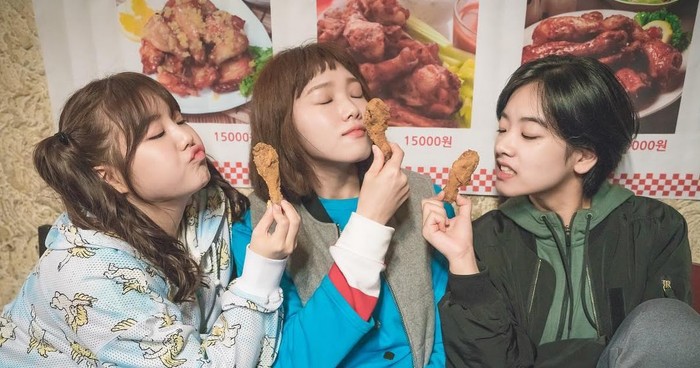Ilustrasi ayam goreng Korea