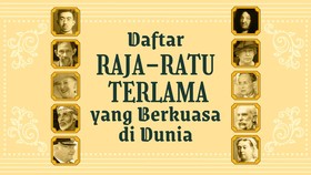 INFOGRAFIS: Daftar Raja-Ratu Terlama yang Berkuasa di Dunia