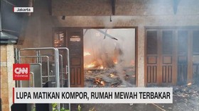 VIDEO: Lupa Matikan Kompor Rumah Mewah Terbakar
