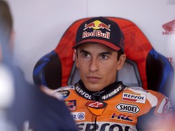 MotoGP Australia 2022: Hujan, Marc Marquez Jatuh Saat Pemanasan